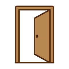 door sign symbol vector icon