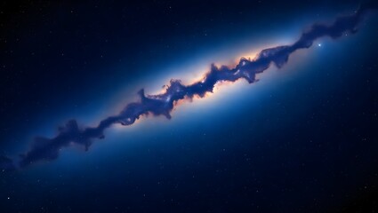 Fototapeta premium Majestic Milky Way Galaxy Long Exposure View