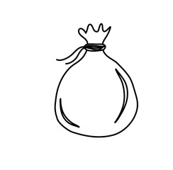 drawstring bags vector