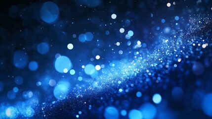 quantum data vortex, spiraling light particles, dynamic dot formation, celestial dark background, glowing point clusters, cosmic rotation pattern, deep blue atmosphere, radial energy flow, premium