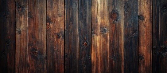 Obraz premium Dark walnut wood background, seamless texture