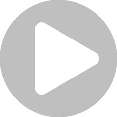 Round play button icon Transparent background Media play sing