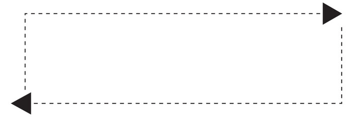 dash arrow icon. wavy arrow with dashed line isolated on white and transparent background.