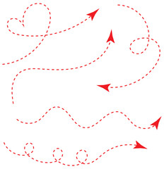 Transparent PNG available
Squiggle line dashed arrow. Dash curved vector editable stroke arrow. isolated on white background. Vector illustration.