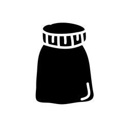 Glass jar silhouette