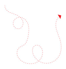 Hand drawn line dashed arrows