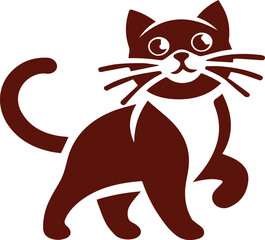 Minimalist Cat Silhouette Logo