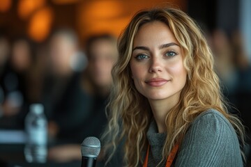 Engaged professionals participating in a diverse panel discussion at a corporate event