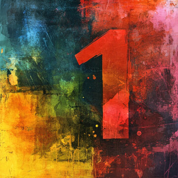 Grunge textured background with numbers and rusty vintage design