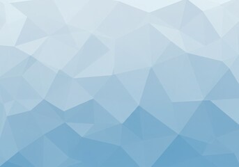 geometric pattern, triangular shapes, abstract background, light blue gradient, icy texture, crystalline structure, faceted design, low poly art, digital mosaic