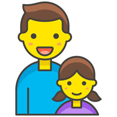 funny cartoon casual man