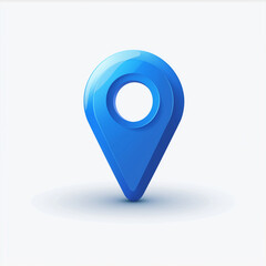 blue pin, blue location icon, premium GPs navigation, blue location icon