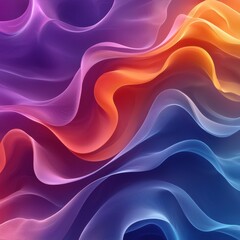 Fototapeta premium Abstract Colorful Wave Patterns in Bright Neon Tones and Shades