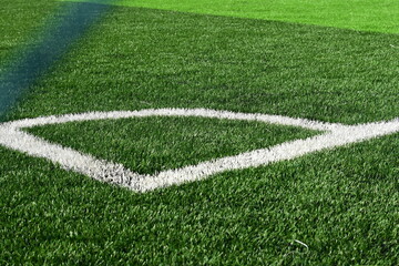 artificial green grass background for playground