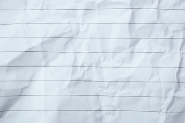 crumpled line paper texture background,  blank sheet notebook