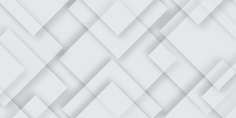 Fototapeta premium White geometric abstract background overlaps layer on bright space with lines effect decoration. White geometric abstract background overlaps layer on bright space with lines effect decoration.