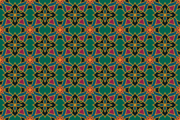 Abstract Modern Batik Seamless Pattern