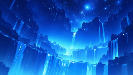 anime wallpaper abstract illustration background.
