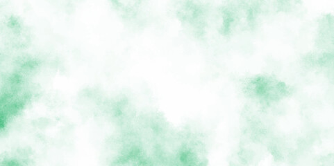 grunge light mint green watercolor background clouds texture backdrop, Abstract green color clouds background, Vibrant clear green texture with puffy and blurry natural clear clouds.