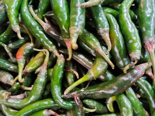 Green chili Capsicum annum var. annuum is a green chili and is a common ingredient in various dishes.