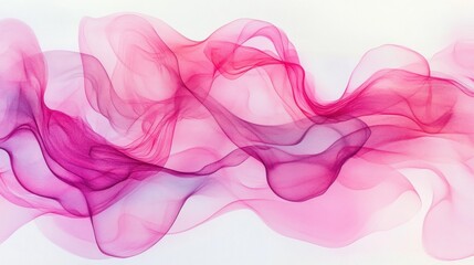 An abstract watercolor design in vibrant pink hues, with smooth gradients and organic flow, perfect for creative projects.