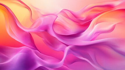 Obraz premium An abstract watercolor design in vibrant pink hues, with smooth gradients and organic flow, perfect for creative projects.