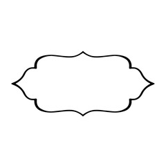 Old fashioned die-cut frame contour 