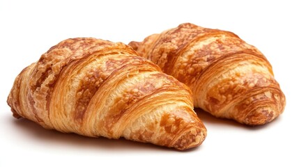 Croissant isolated on white background