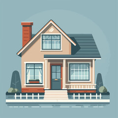 vector image of house design