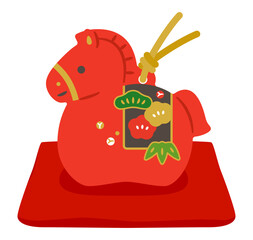 午の土鈴　置物