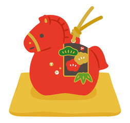 午の土鈴　置物