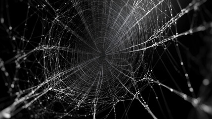 Digital Network Connectivity Wallpaper: an intricate web of interconnected nodes,illustration,created