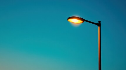 A minimalist photo of a clear blue sky, with the sun glowing brightly and creating a subtle, natural gradient of light