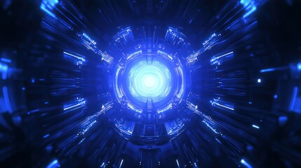 A smooth and polished deep blue background with a glowing light effect in the center, creating a dynamic and modern look.