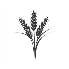 Fototapeta premium Stylized wheat ears graphic design