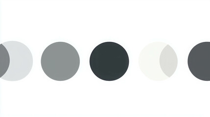 Minimalistic Geometric Design with Three Evenly Spaced Dots on a Clean Background