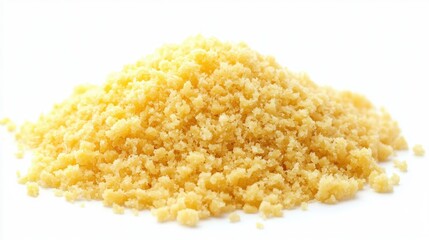 A pile of crumbly light yellow textured substance