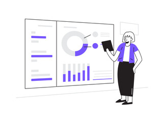 business person with graph