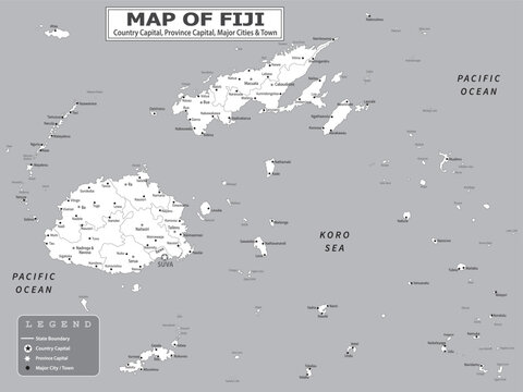 Australian Countries Geography Political map. Political map of country with capital, province or state capital, major cities and town.