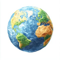 Fototapeta premium Global earth model digital artwork 3d environment nature close-up geographical representation