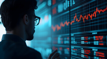 Trader Engaging with Holographic Investment Technology