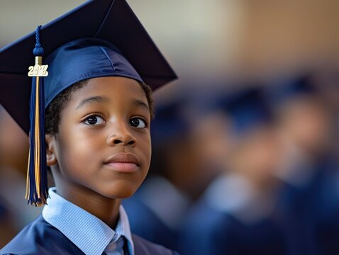 Young Boy Graduating