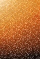 Abstract Orange Brown Triangular Geometric Pattern Design
