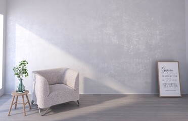 white room in the sunlight