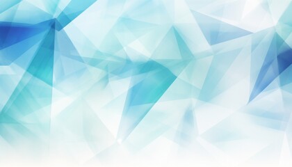 Obraz premium Geometric pattern on white background primarily with blue tint in watercolor style.