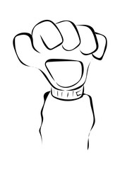 Astronauten Hand