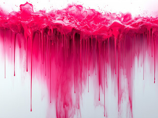 Fototapeta premium Stunning Hyperrealistic Image of Red Ink Floating Elegantly in Water Against a Crisp White Background, Perfect for Creative Visuals or Artistic Concepts