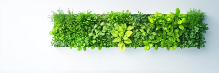 Obraz premium Charming home vertical garden thriving with fresh herbs and vegetables in an eco-friendly kitchen setting