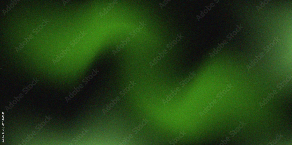 Aufkleber abstract green and black gradient background featuring a subtle grainy texture. ombre gradient noise