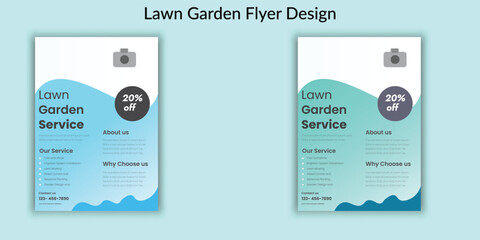 Lawn Garden Flyer Design Template